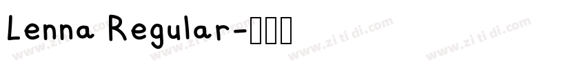 Lenna Regular字体转换